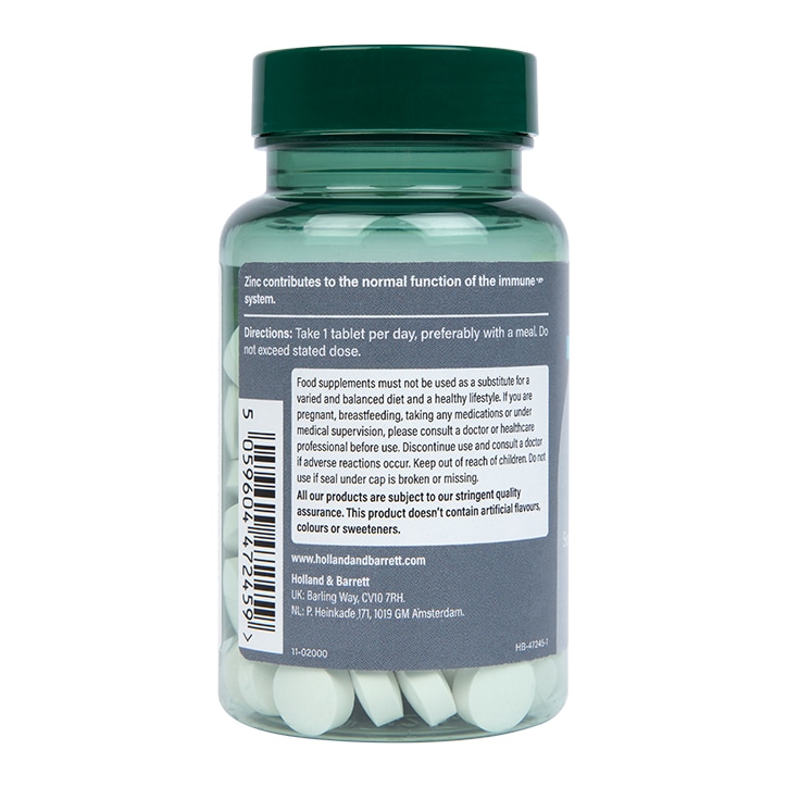 Holland & Barrett Zinc 25mg 120 Tablets